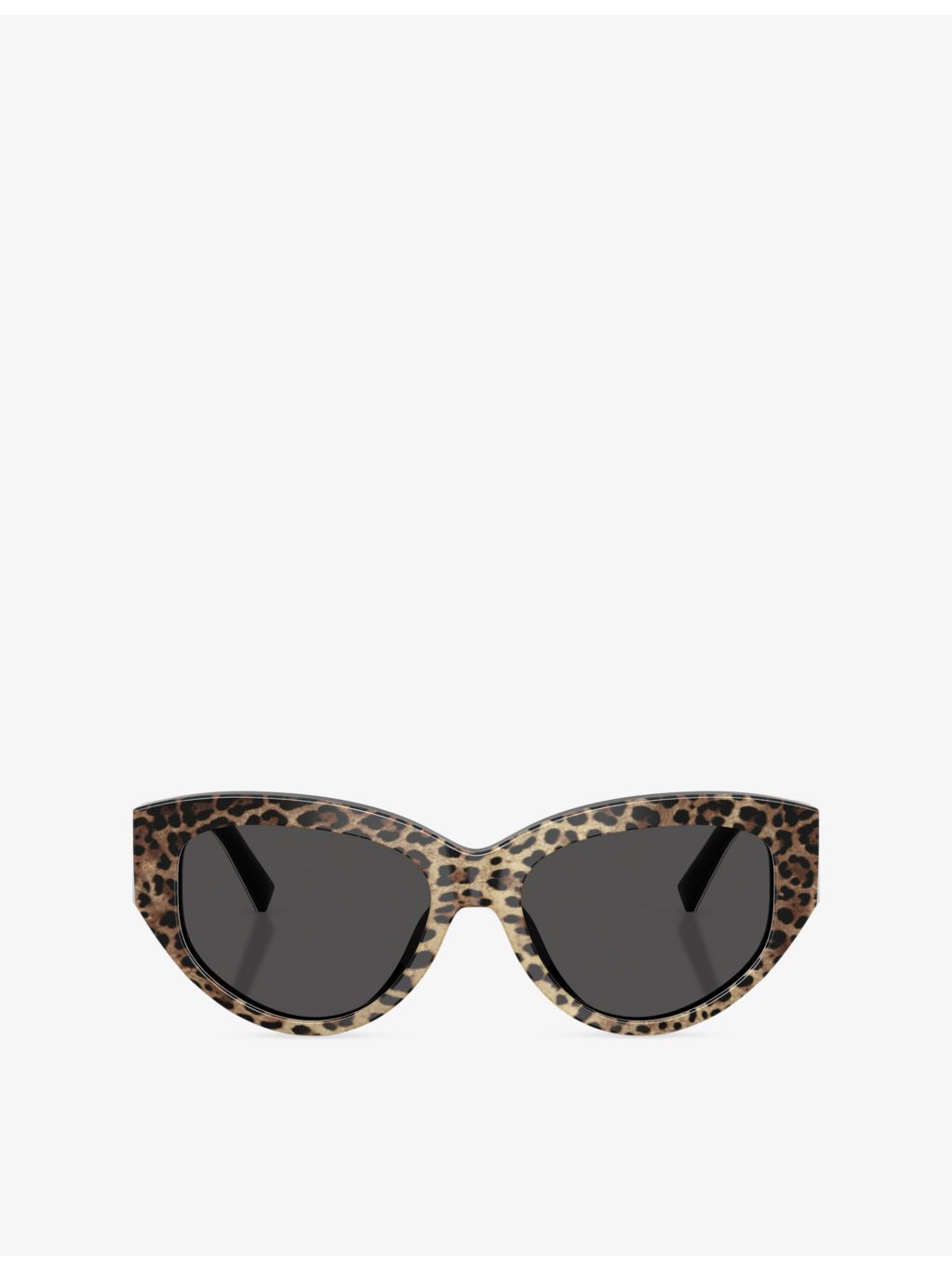 Dolce & Gabbana DG4514 cat-eye leopard-print acetate sunglasses, imported from the UK