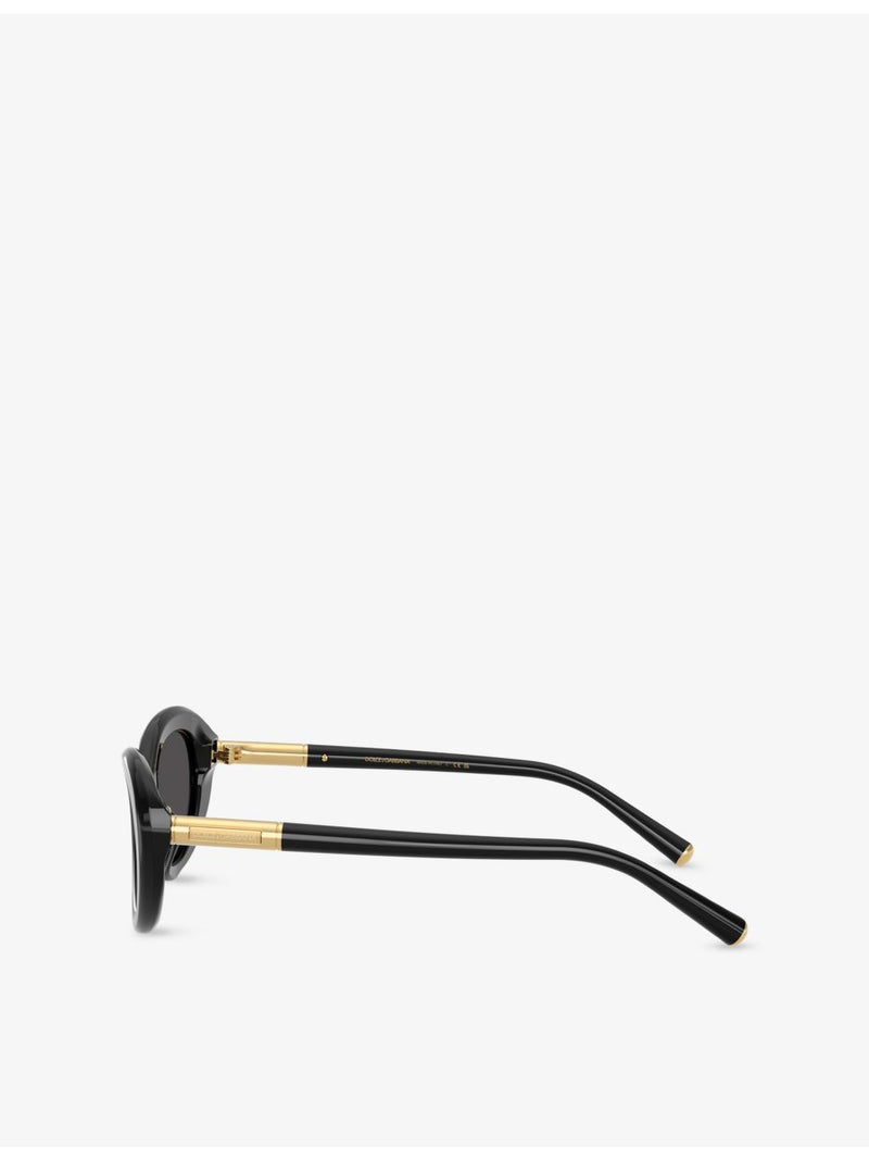 Dolce & Gabbana DG4519 round-frame acetate sunglasses, UK version
