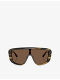 Dolce & Gabbana DG4520 rectangle acetate tortoiseshell sunglasses, UK version