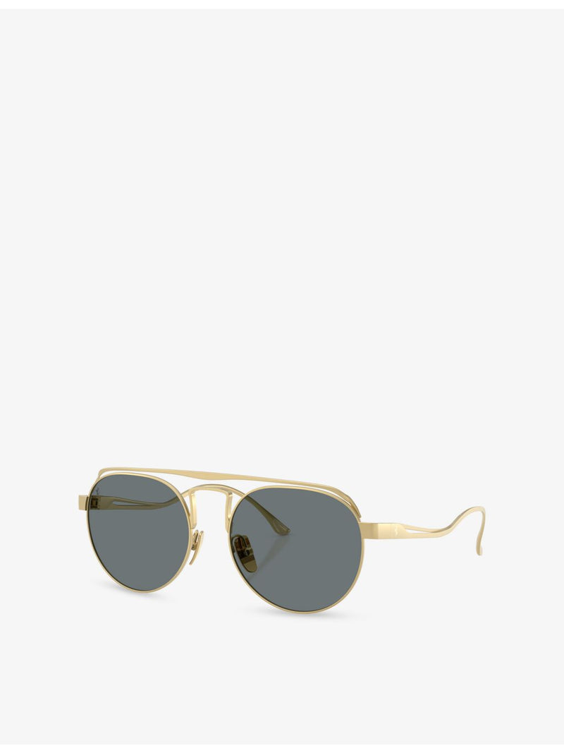 Ferrari FH1025T round-frame metal sunglasses, imported from the UK