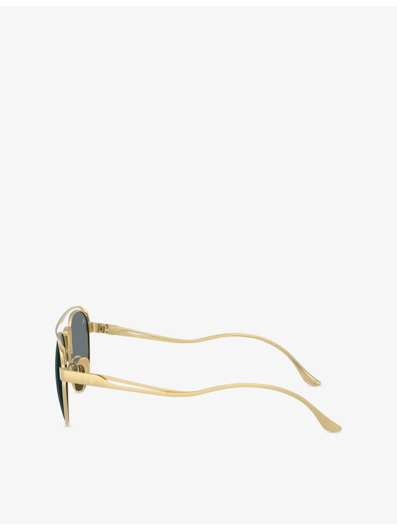 Ferrari FH1025T round-frame metal sunglasses, imported from the UK