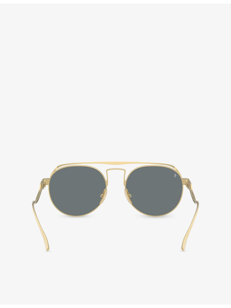 Ferrari FH1025T round-frame metal sunglasses, imported from the UK