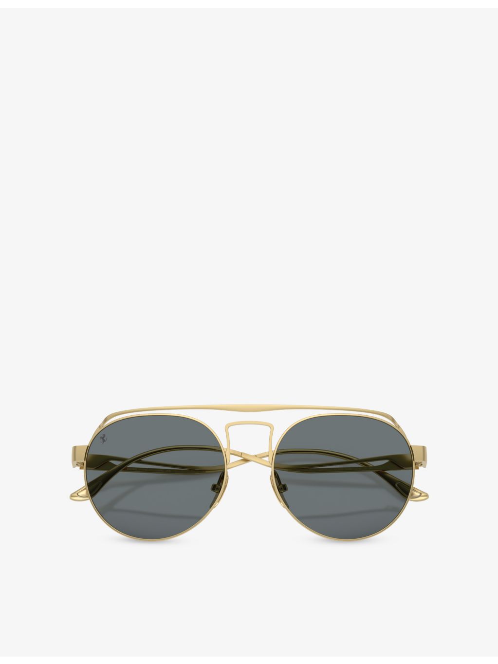 Ferrari FH1025T round-frame metal sunglasses, imported from the UK
