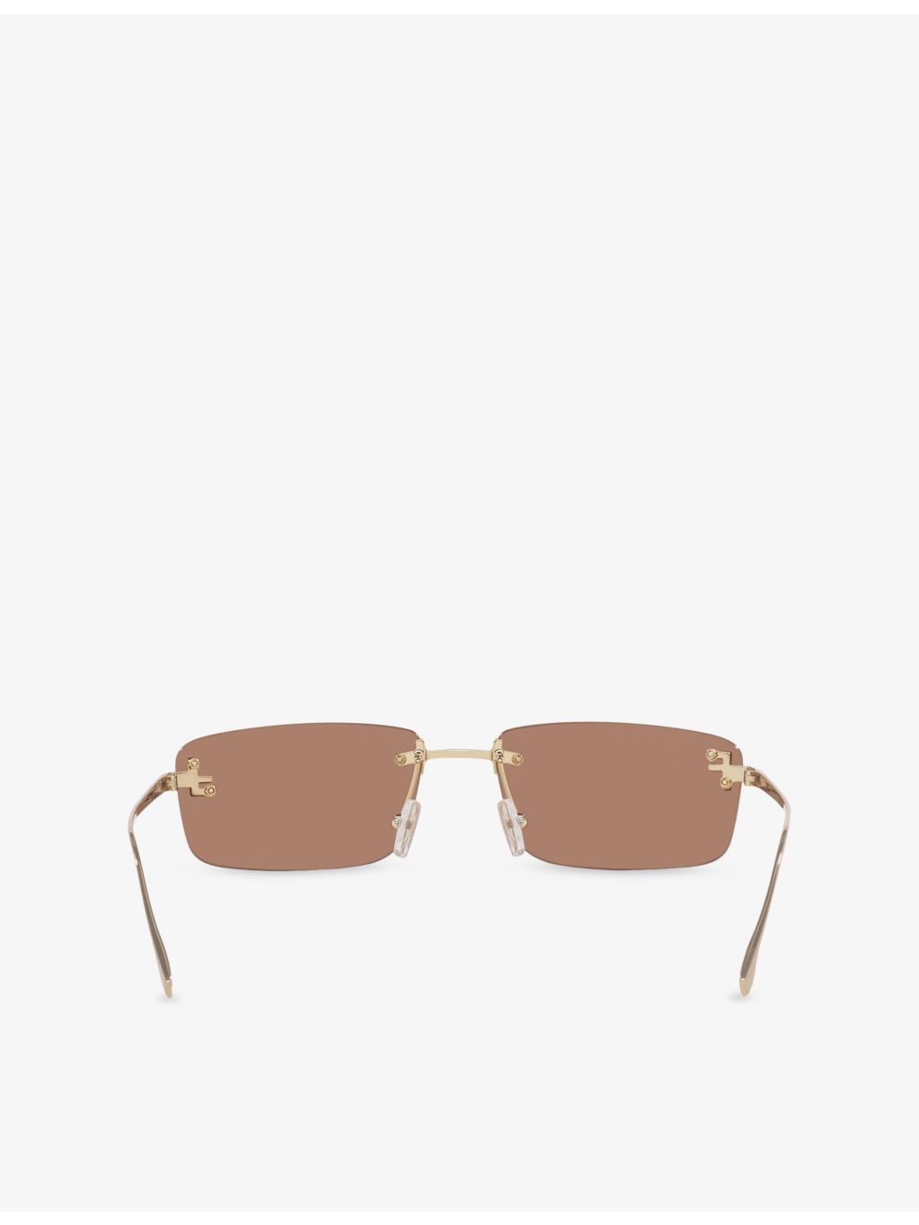 Fendi FE4172US square-frame metal sunglasses, imported from the UK