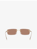 Fendi FE4172US square-frame metal sunglasses, imported from the UK