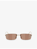 Fendi FE4172US square-frame metal sunglasses, imported from the UK