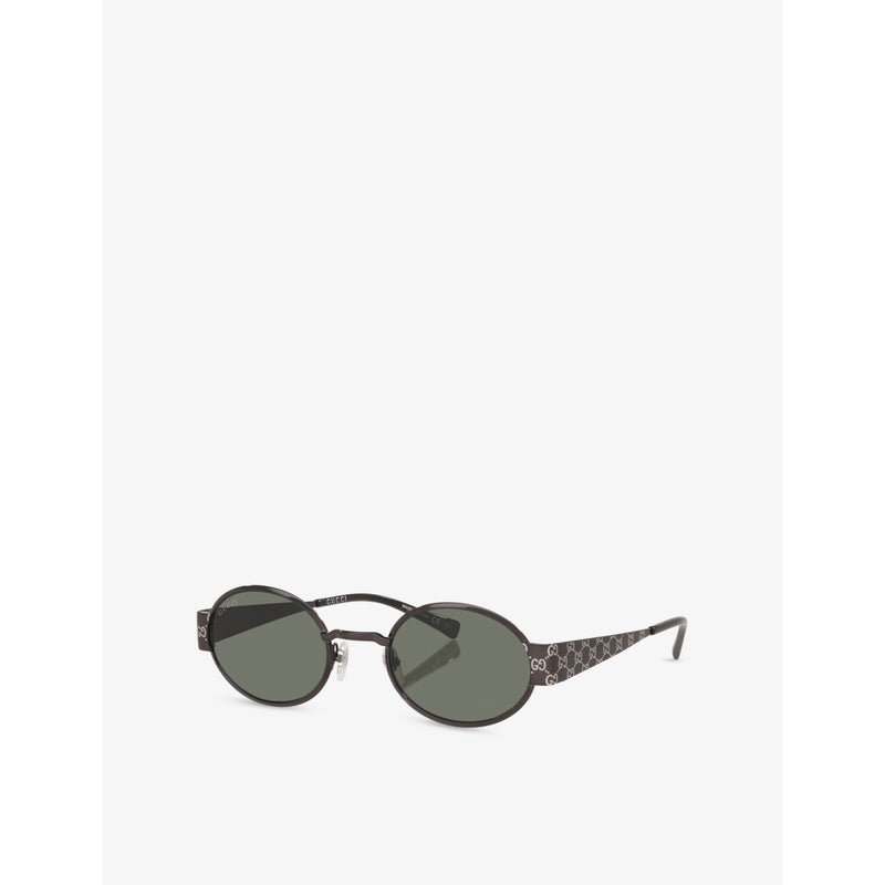 Gucci GG1854S round-frame metal sunglasses UV protection - British product