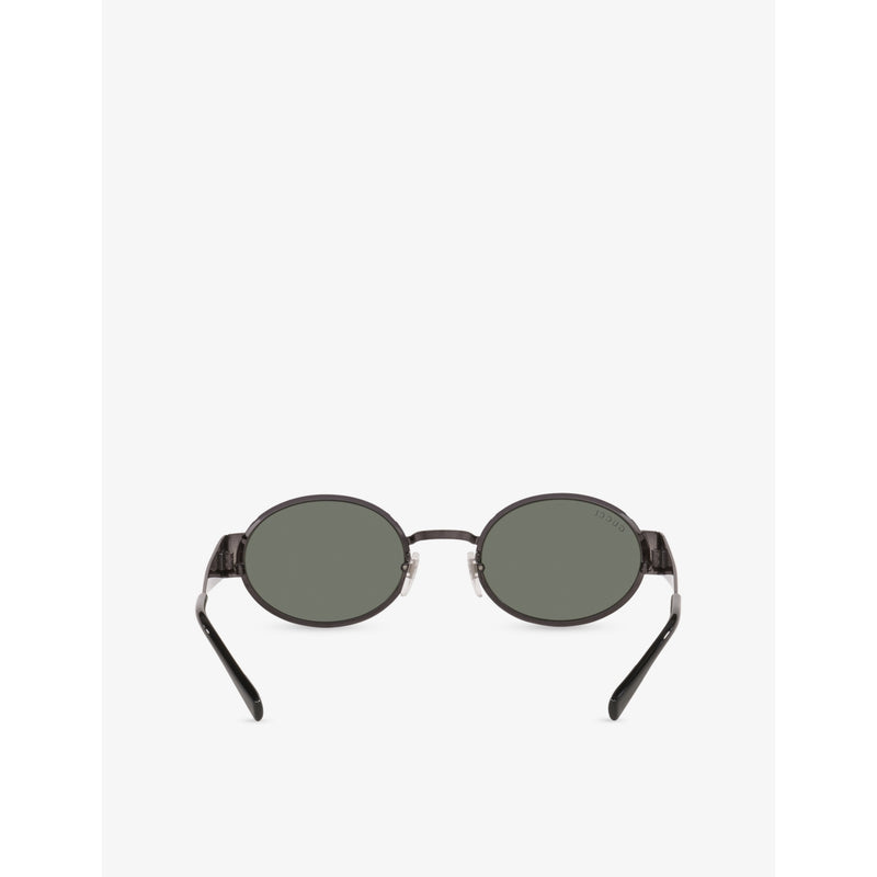 Gucci GG1854S round-frame metal sunglasses UV protection - British product