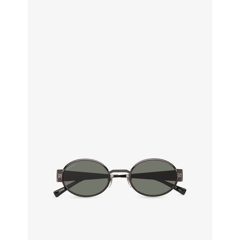 Gucci GG1854S round-frame metal sunglasses UV protection - British product