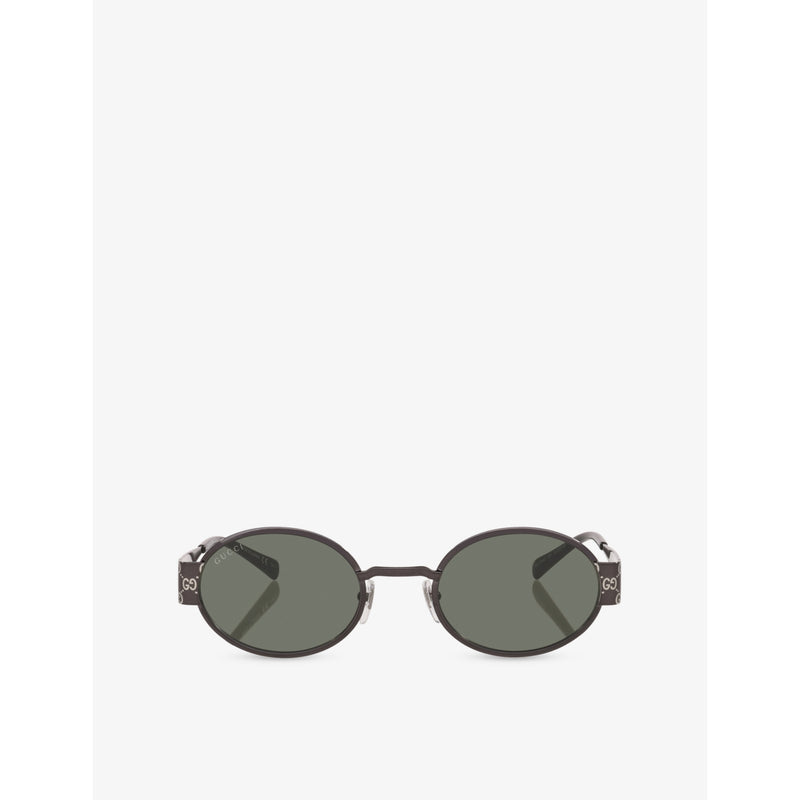 Gucci GG1854S round-frame metal sunglasses UV protection - British product