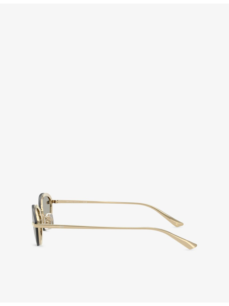 Jimmy Choo JC4020B oval-frame metal sunglasses, UK version