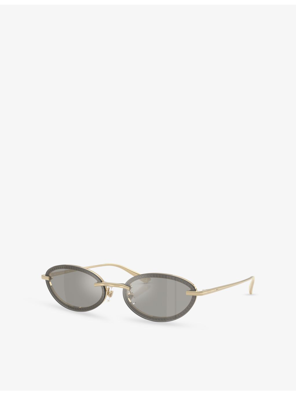 Jimmy Choo JC4020B oval-frame metal sunglasses, UK version