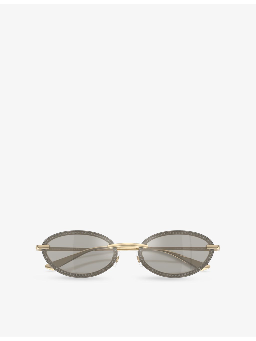 Jimmy Choo JC4020B oval-frame metal sunglasses, UK version