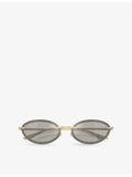 Jimmy Choo JC4020B oval-frame metal sunglasses, UK version