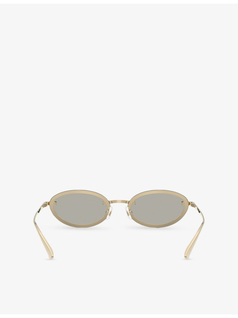 Jimmy Choo JC4020B oval-frame metal sunglasses, UK version