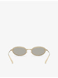 Jimmy Choo JC4020B oval-frame metal sunglasses, UK version