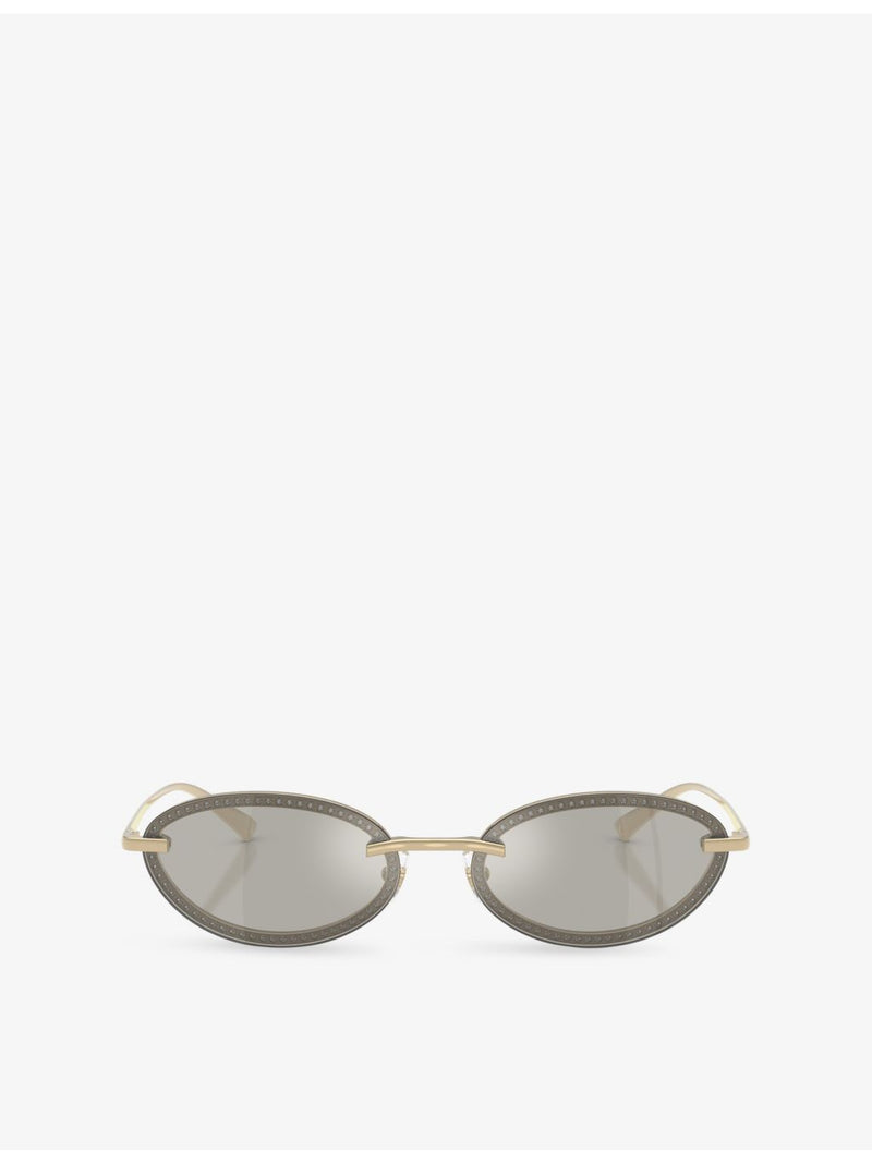 Jimmy Choo JC4020B oval-frame metal sunglasses, UK version