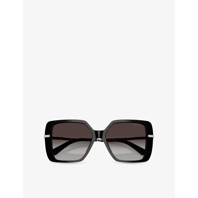 Jimmy Choo square-frame acetate oversized sunglasses - British product