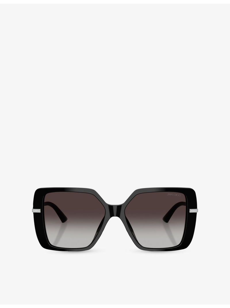 Jimmy Choo square-frame acetate oversized sunglasses - British product