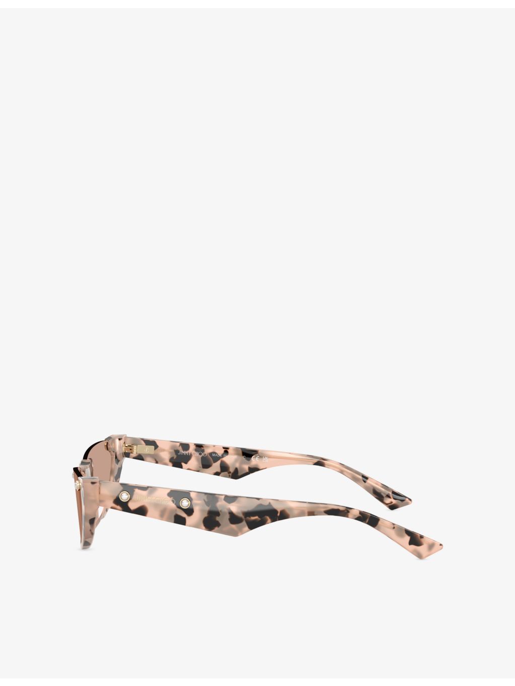 Jimmy Choo cat-eye acetate sunglasses with tortoiseshell pattern - British product