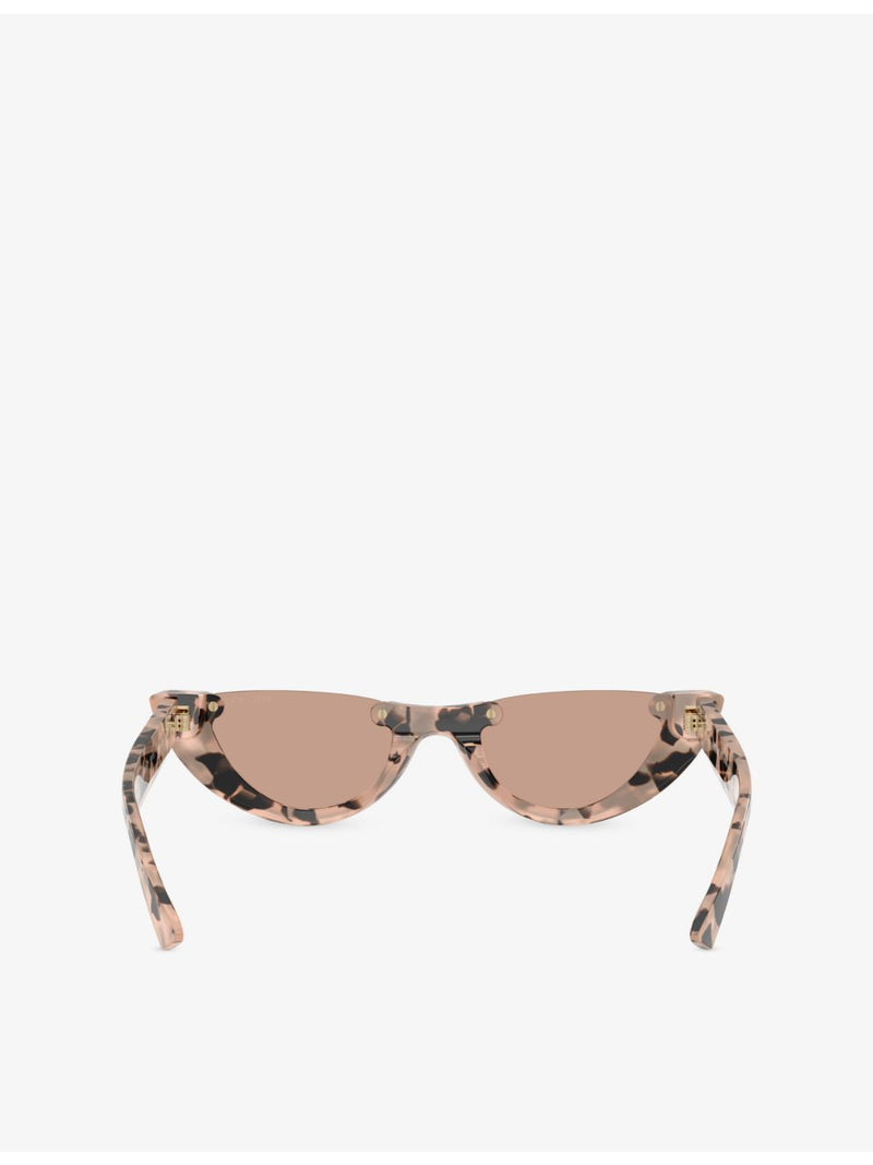 Jimmy Choo cat-eye acetate sunglasses with tortoiseshell pattern - British product