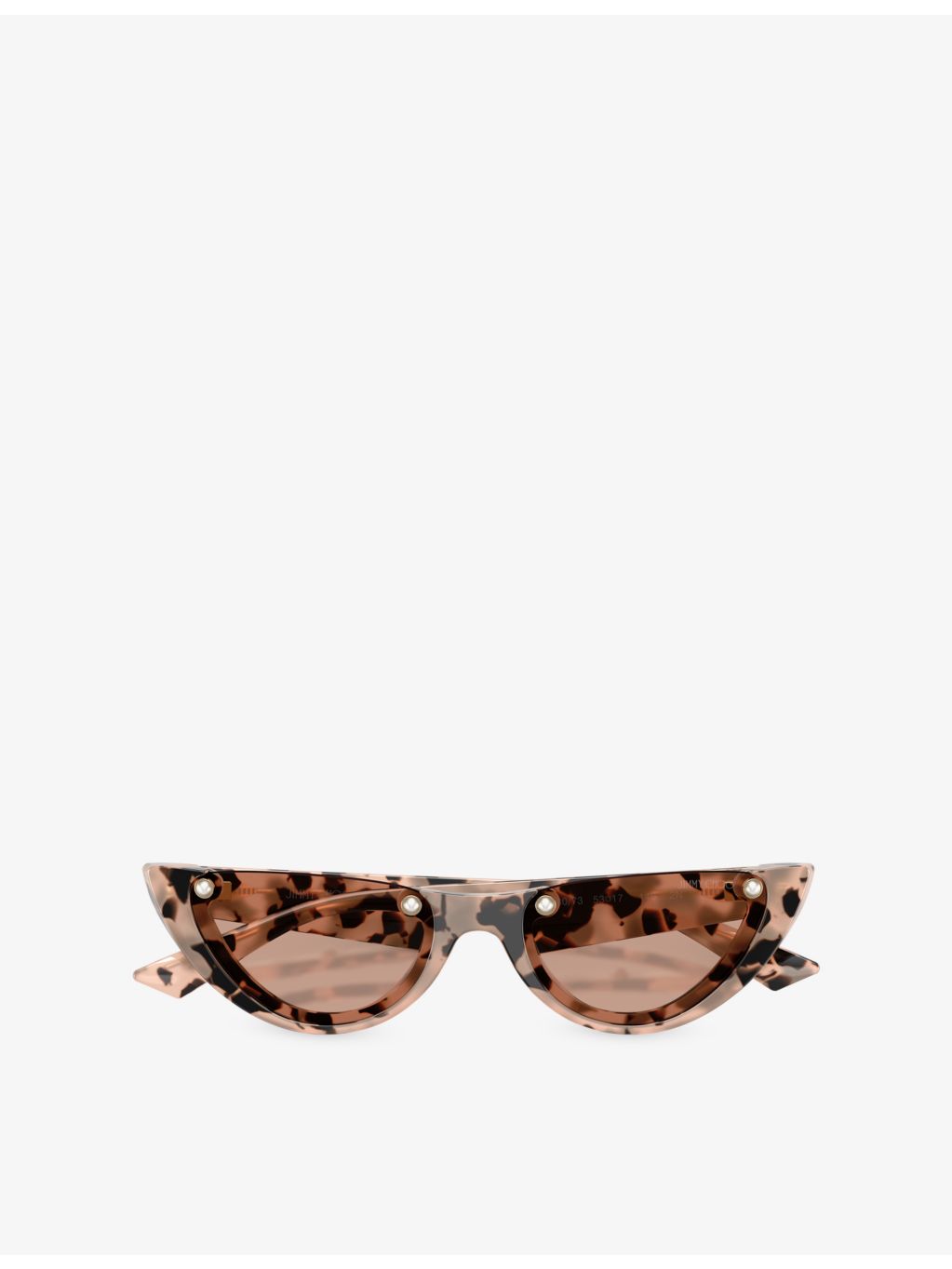 Jimmy Choo cat-eye acetate sunglasses with tortoiseshell pattern - British product