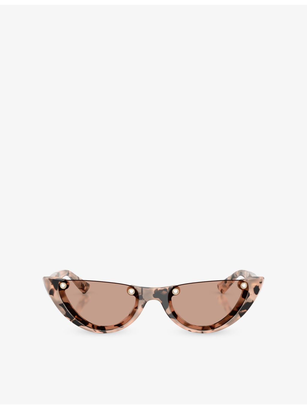 Jimmy Choo cat-eye acetate sunglasses with tortoiseshell pattern - British product