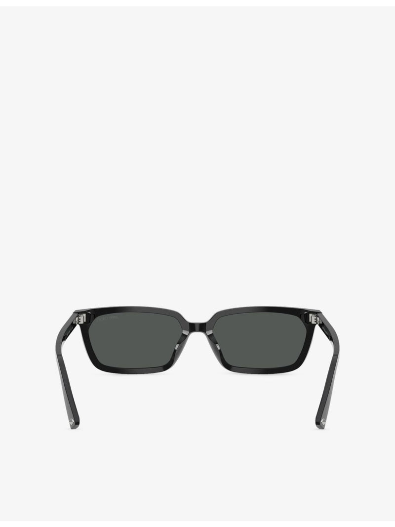 Jimmy Choo pillow-frame acetate sunglasses, imported from the UK