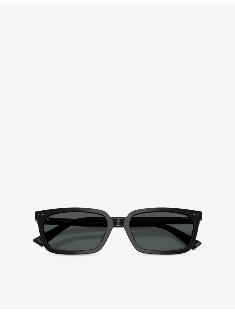 Jimmy Choo pillow-frame acetate sunglasses, imported from the UK