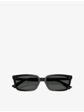 Jimmy Choo pillow-frame acetate sunglasses, imported from the UK