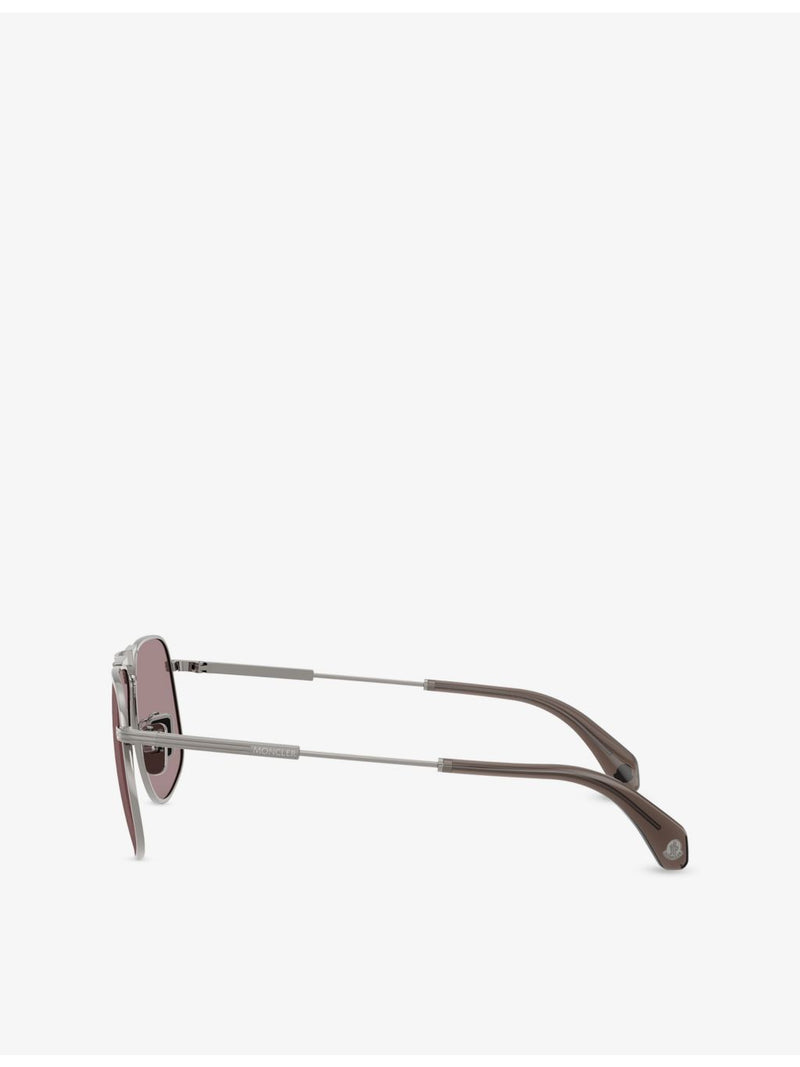 Moncler ME4014 aviator metal sunglasses (British brand)