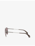 Moncler ME4014 aviator metal sunglasses (British brand)