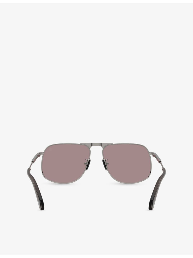 Moncler ME4014 aviator metal sunglasses (British brand)