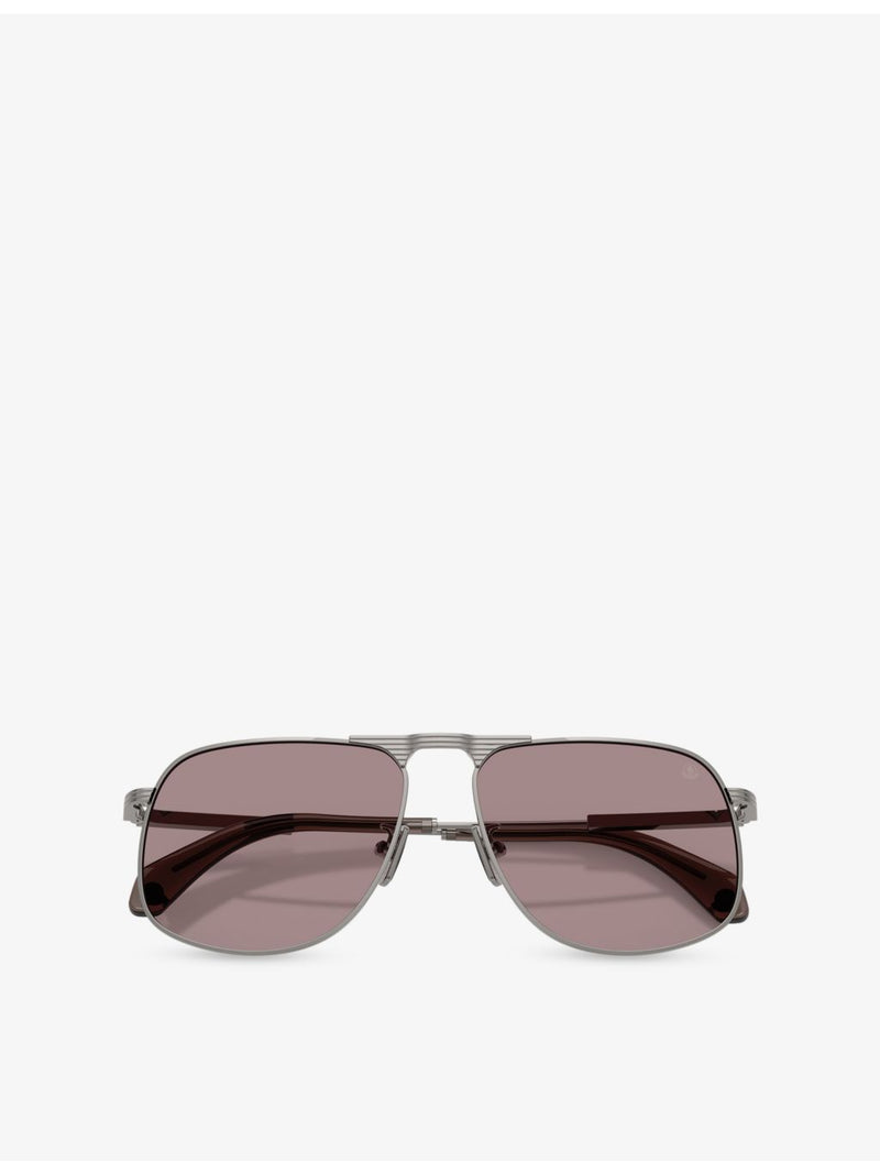 Moncler ME4014 aviator metal sunglasses (British brand)