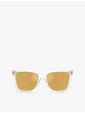 Michael Kors Menaggio square-frame acetate sunglasses, UK version