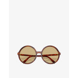Miu Miu MU B02S round-frame acetate sunglasses with gold-tone hardware, UK version
