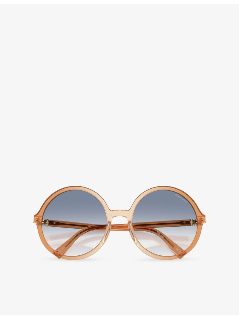 Miu Miu round-frame acetate sunglasses MU B02S, UK version