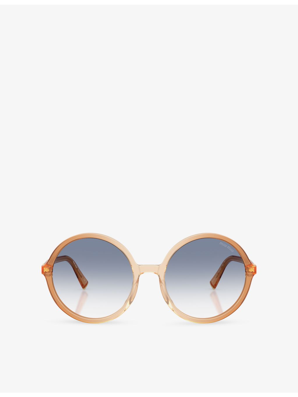 Miu Miu round-frame acetate sunglasses MU B02S, UK version