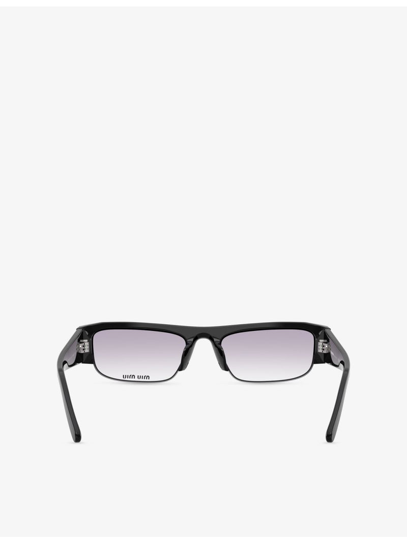 Miu Miu MU B07S rectangular acetate optical glasses - British product