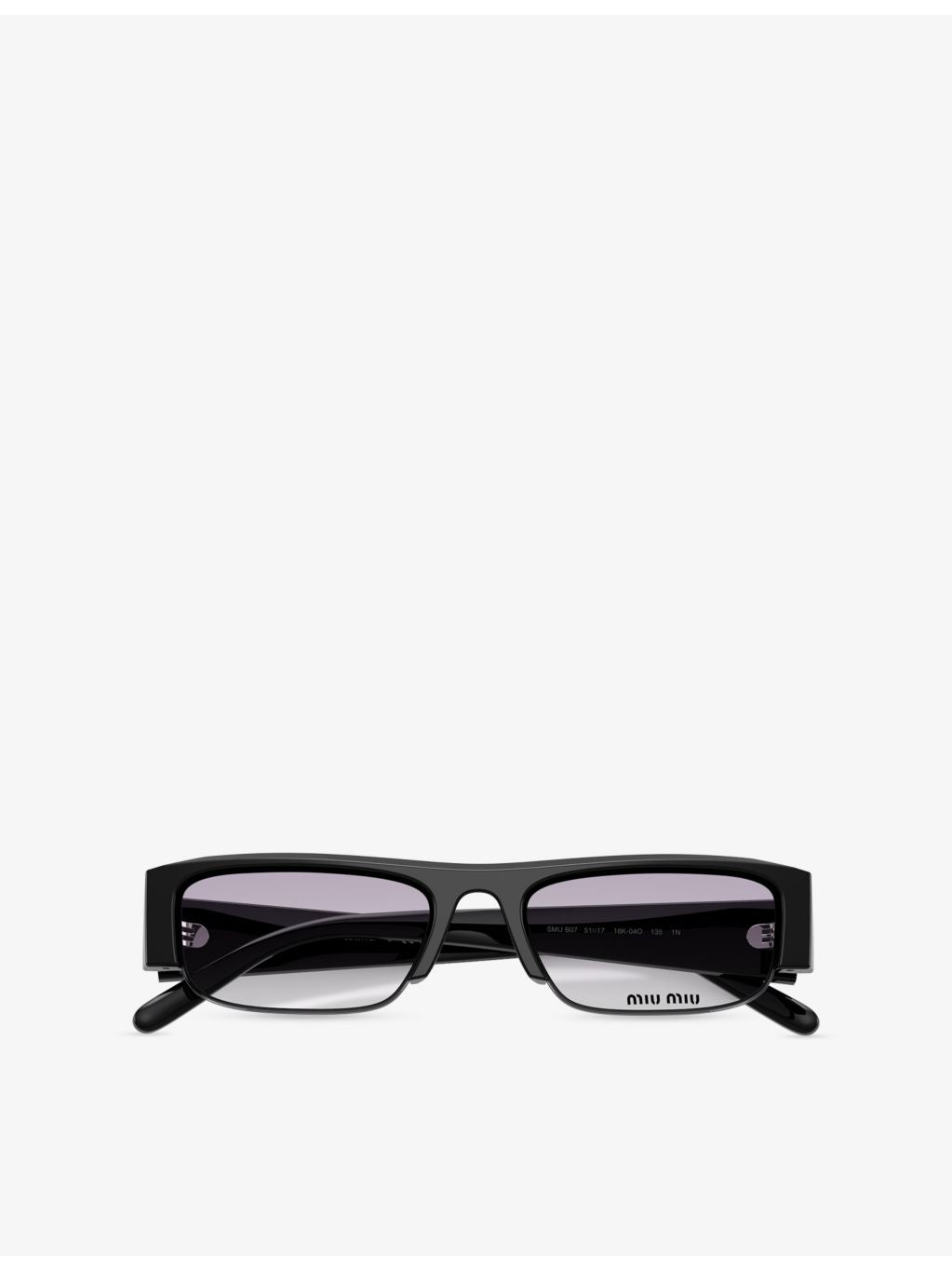 Miu Miu MU B07S rectangular acetate optical glasses - British product