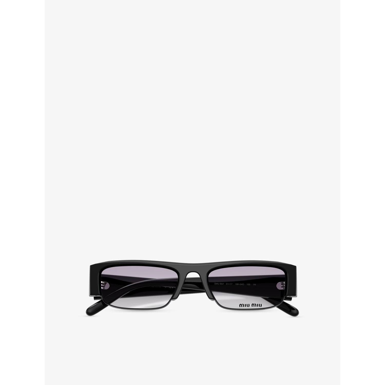 Miu Miu MU B07S rectangular acetate optical glasses - British product