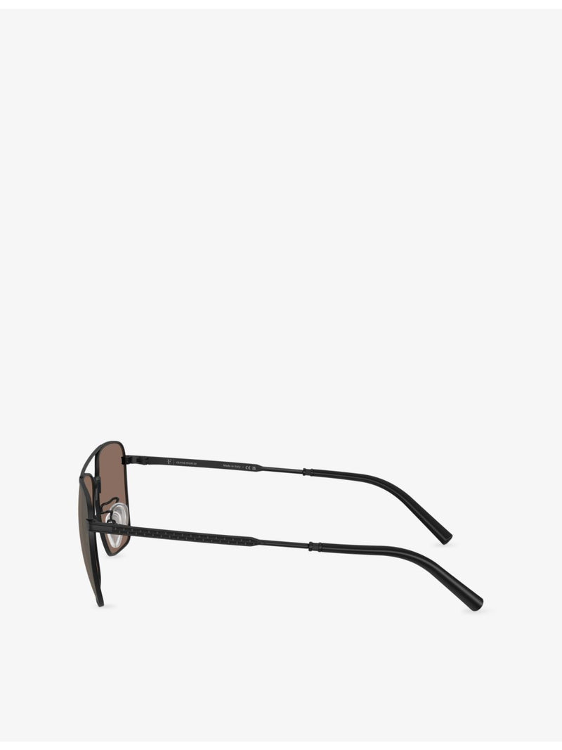 Oliver Peoples OV1362S square-frame metal sunglasses - British product
