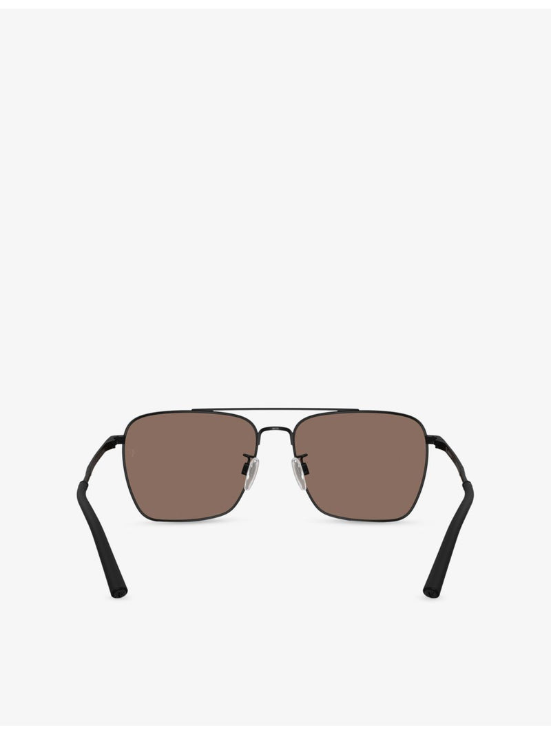 Oliver Peoples OV1362S square-frame metal sunglasses - British product