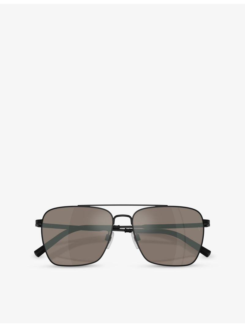 Oliver Peoples OV1362S square-frame metal sunglasses - British product