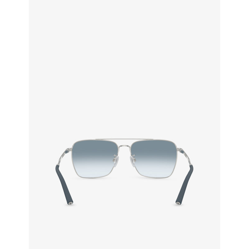Oliver Peoples square-frame metal sunglasses - British product
