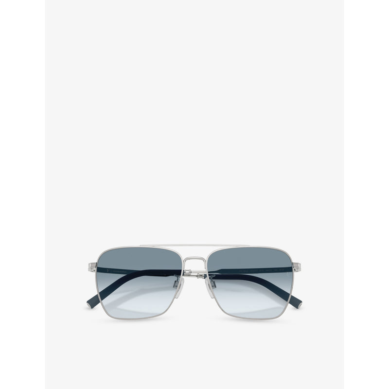 Oliver Peoples square-frame metal sunglasses - British product