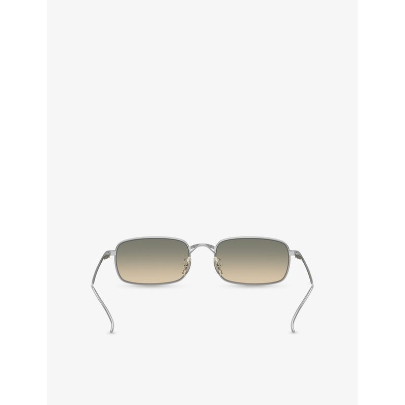 Oliver Peoples rectangle metal sunglasses OV1364ST - British product