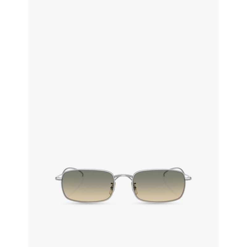Oliver Peoples rectangle metal sunglasses OV1364ST - British product