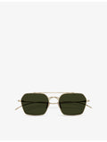 Oliver Peoples OV1365ST square-frame metal sunglasses, imported from the UK