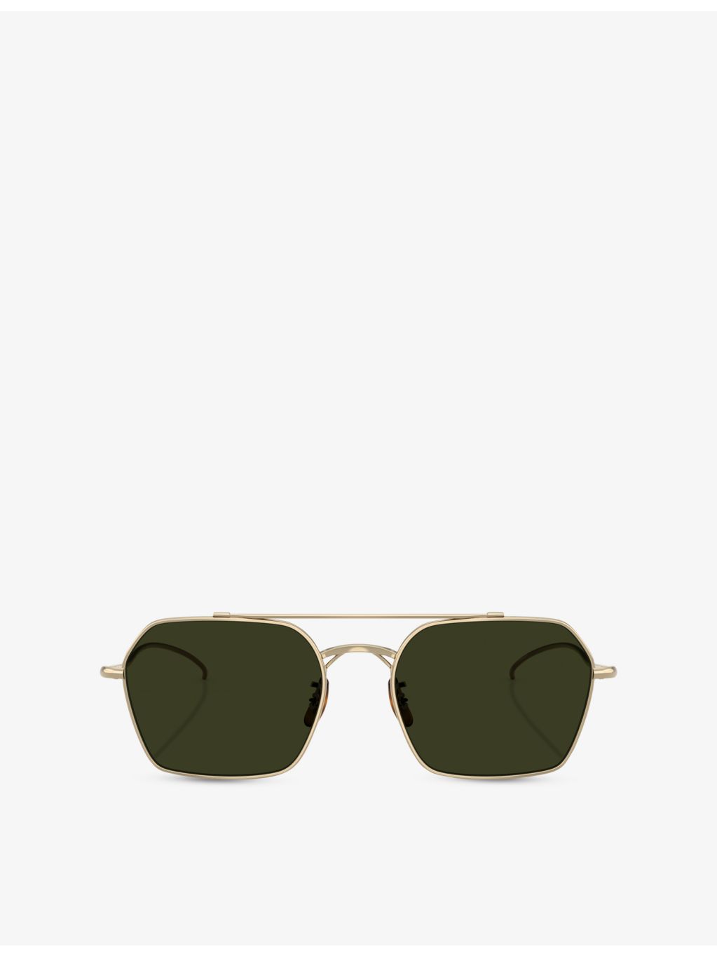 Oliver Peoples OV1365ST square-frame metal sunglasses, imported from the UK